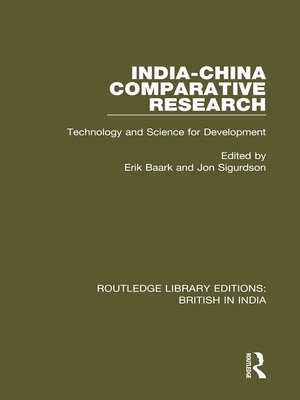 cover image of India-China Comparative Research